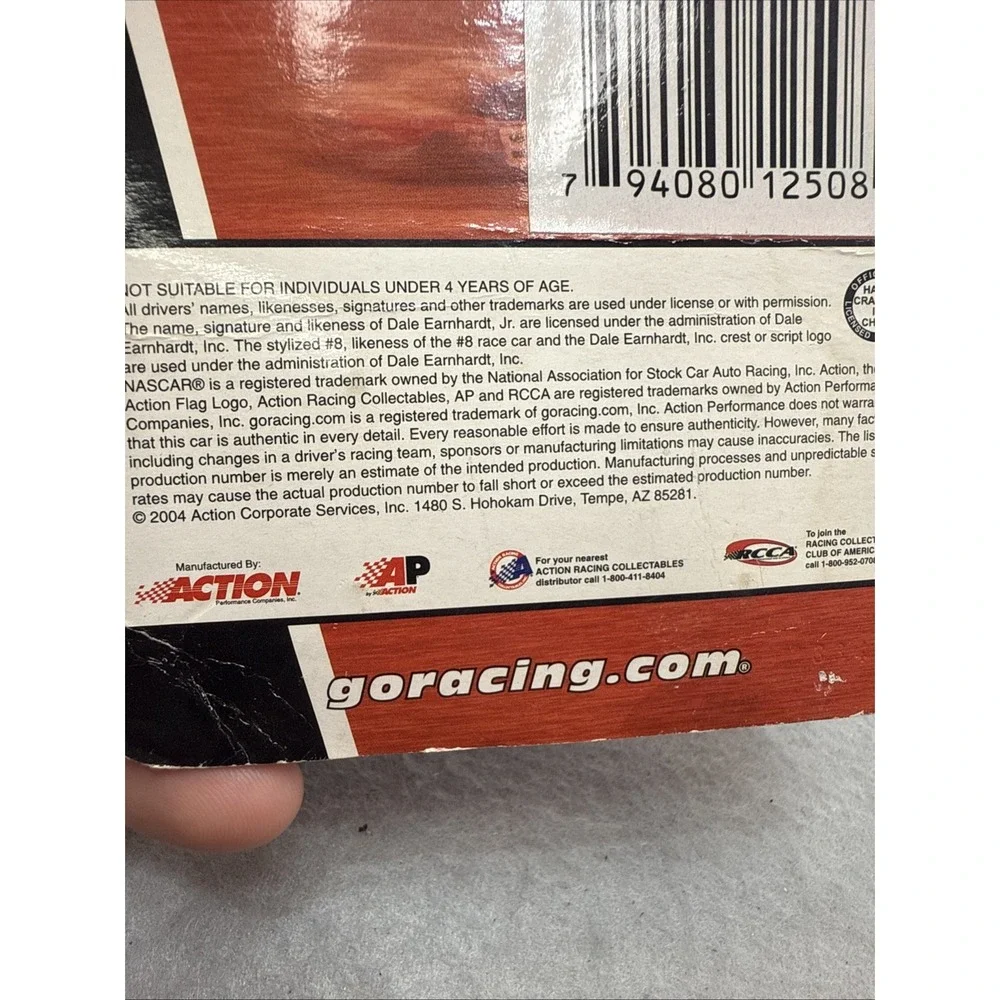 Dale Earnhardt Jr 2004 #8 JR Motorsports Monte Carlo AP ACTION 1:64‎ Vintage